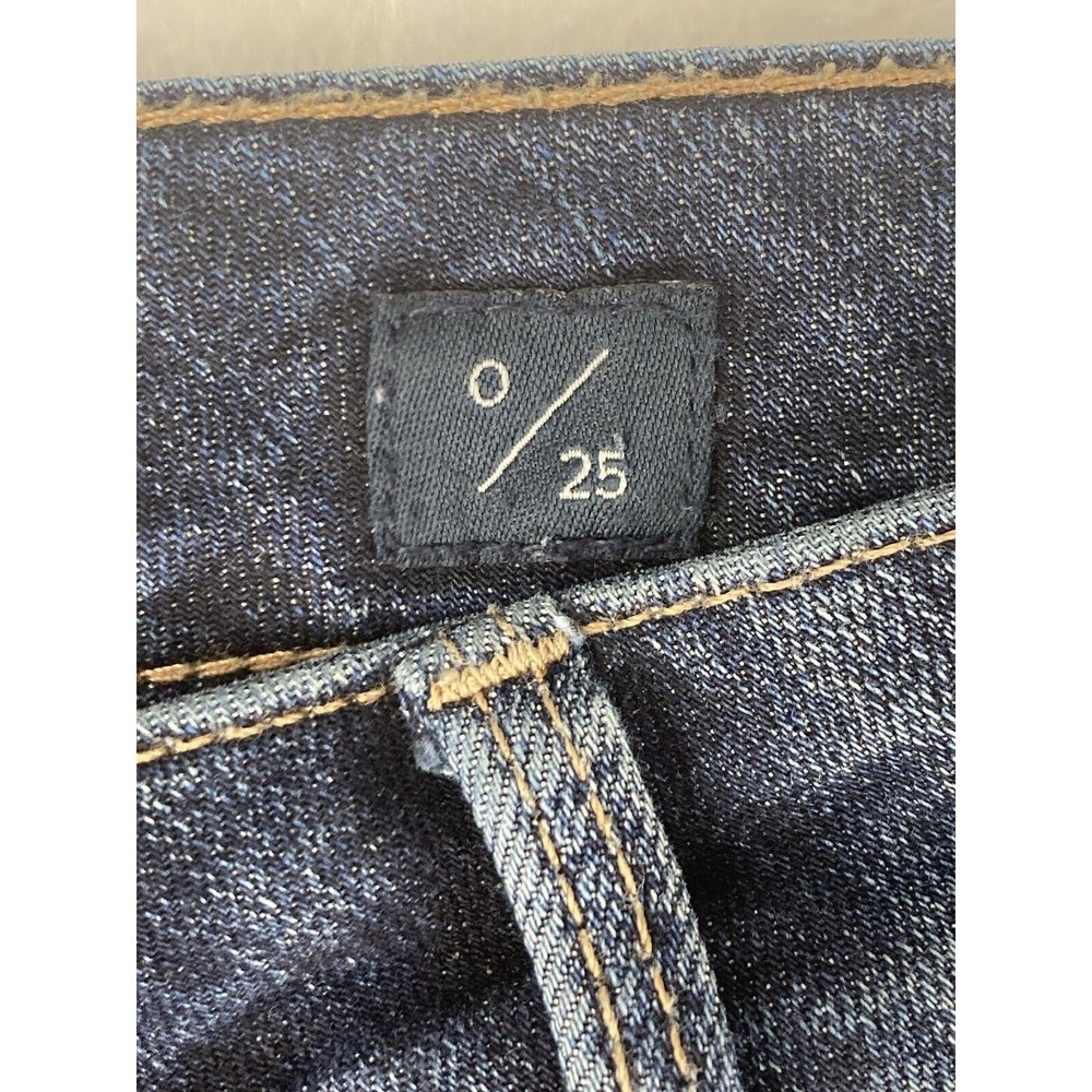 Lucky Brand Lolita Crop Low Rise Raw Hem Jeans Womens Blue Size 29 - Picture 3 of 16